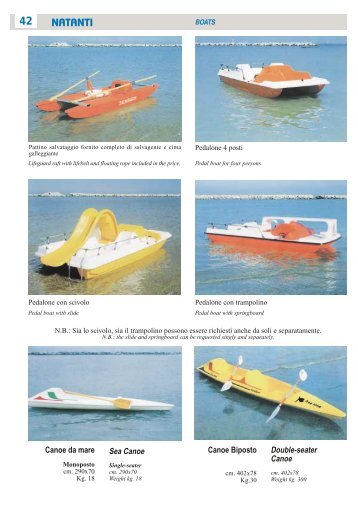Canoe da mare Sea Canoe Canoe Biposto Double-seater Canoe