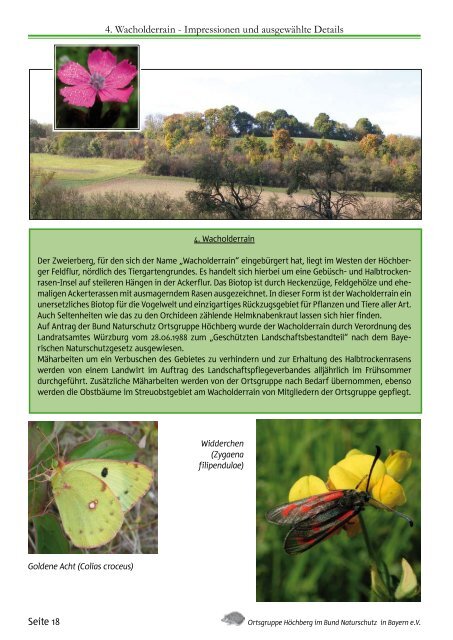 Fotoausstellung der Ortsgruppe Höchberg im Bund Naturschutz in ...