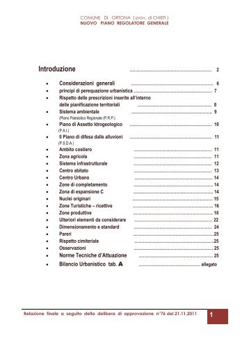 Introduzione - Comune di Ortona