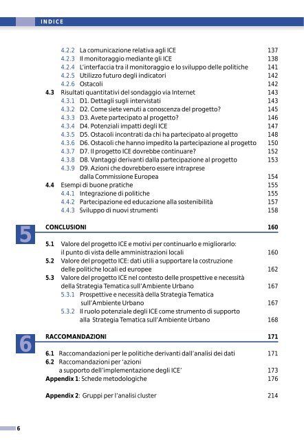 Indicatori Comuni Europei - Coordinamento Agende 21 Locali Italiane