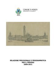 Relazione Previsionale e Programmatica 2009-2011 - Comune di ...