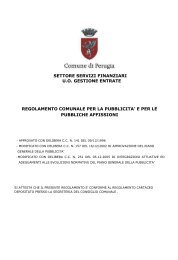 Regolamento - Comune di Perugia