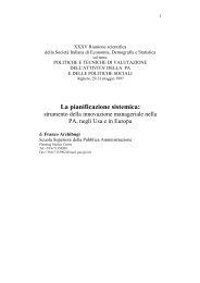 La pianificazione sistemica: - Prof. Franco Archibugi