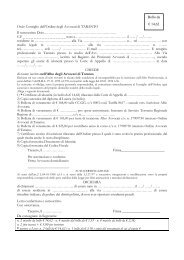 Avv Iscrizione Albo da altro Registro - Provincia - Ordine degli ...