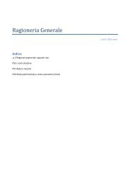 Ragioneria generale: appunti vari. - Sharenotes