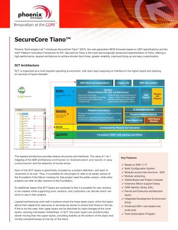 SecureCore Tianoâ¢ - Phoenix