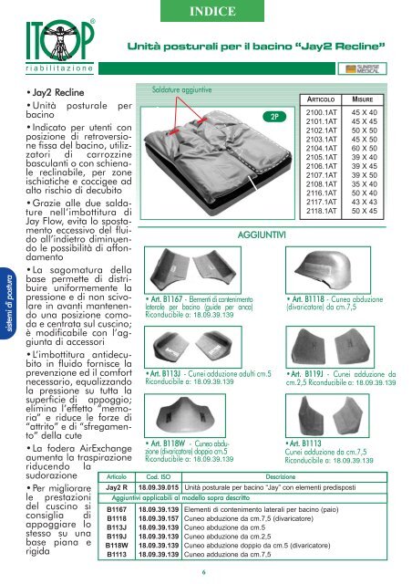 nuovo Catalogo Postura CON PALLINE V6.qxd - Itop