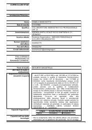 curriculum vitae - Azienda ULSS 21