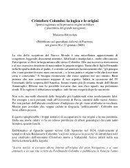 Cristoforo Colombo: la logica e le origini - Umberto Bartocci