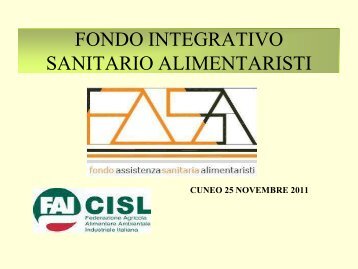 presentazione FASA.pdf - FAI CISL Piemonte