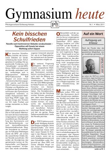 heute - Philologenverband Schleswig-Holstein e.V