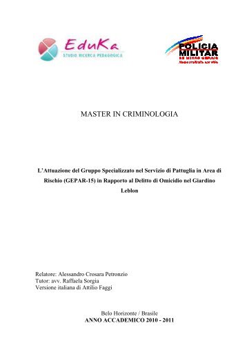 tesina Master in Criminologia Omicidio Giardino Leblon - DomTotal