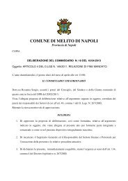 COMUNE DI MELITO DI NAPOLI