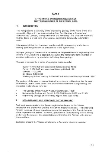 Part 3: Engineering Geology of the Triassic Rocks ... - Pells Consulting