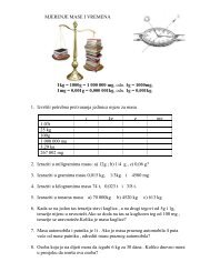 MJERENJE MASE I VREMENA 1kg = 1000g = 1 000 000 mg, odn ...