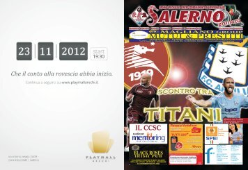 clicca qui per visualizzare e scaricare il giornale - Salerno Granata