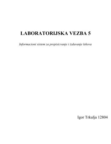 LABORATORIJSKA VEZBA 5