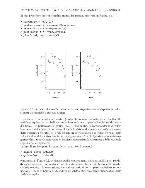 Dispensa di modelli lineari in R - Dipartimento di Statistica