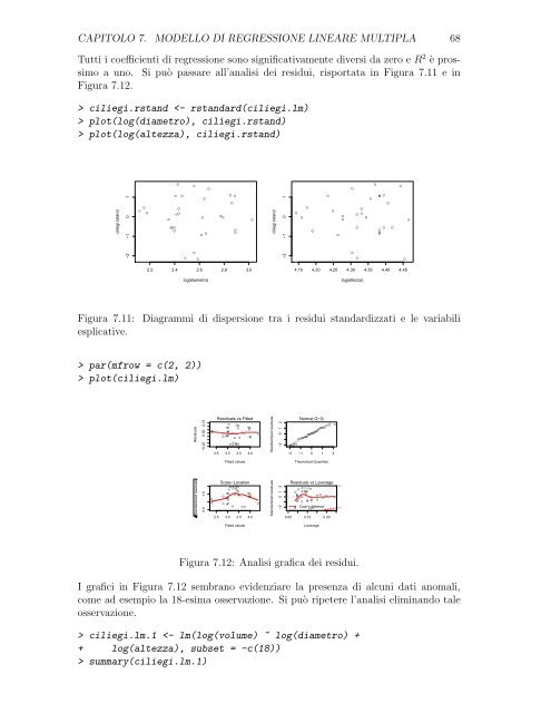 Dispensa di modelli lineari in R - Dipartimento di Statistica