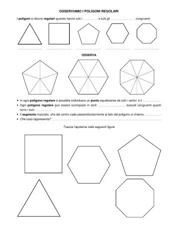 OSSERVIAMO I POLIGONI REGOLARI - Maestro Massimo