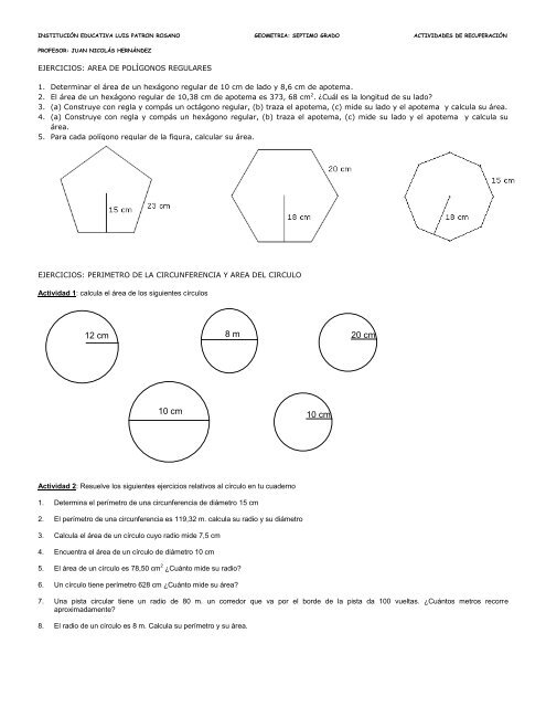 20 cm 10 cm 12 cm 10 cm 8 m - Institución Educativa Luis Patrón ...