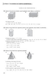 Área y volúmenes de cuerpos geométricos - Matemáticas