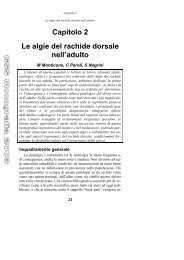 Capitolo 2 Le algie del rachide dorsale nell'adulto - Isico