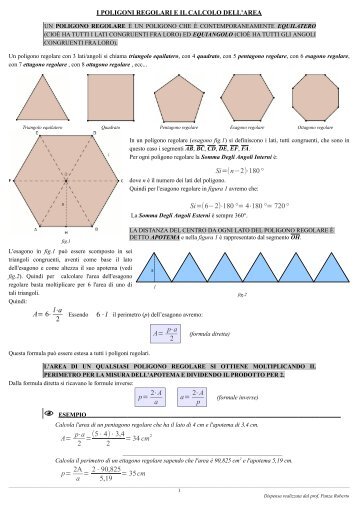 aree dei poligoni regolari - I.C. Chiuduno