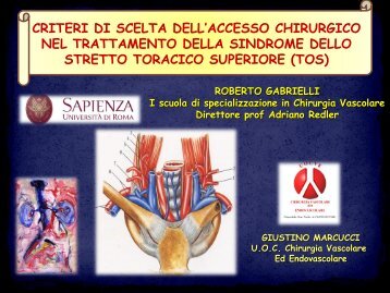 Tesi di Specializzazione - Dott. Roberto Gabrielli
