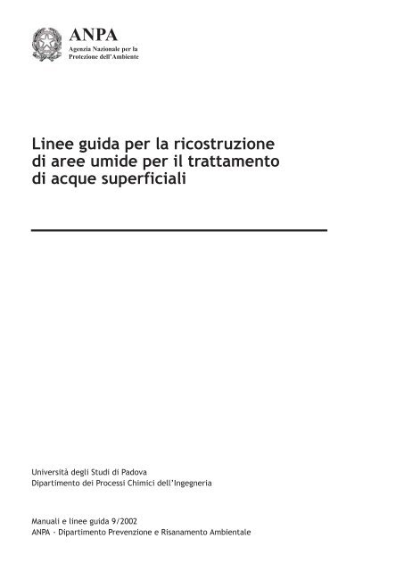 Aree umide imp - Assessorato Territorio ed Ambiente