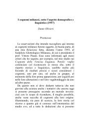 I cognomi milanesi, sotto l'aspetto demografico e linguistico (1957 ...