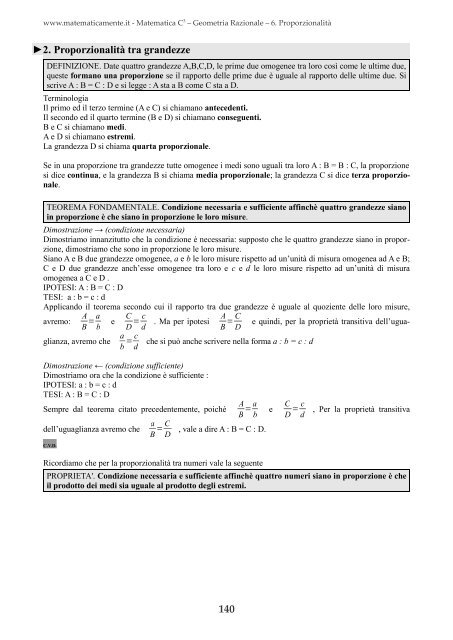 Matematica C3 – Geometria Razionale - Fauser