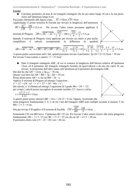 Matematica C3 – Geometria Razionale - Fauser