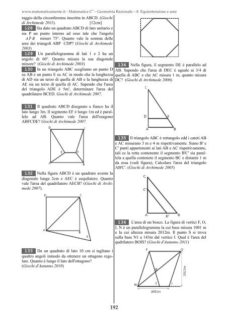 Matematica C3 – Geometria Razionale - Fauser