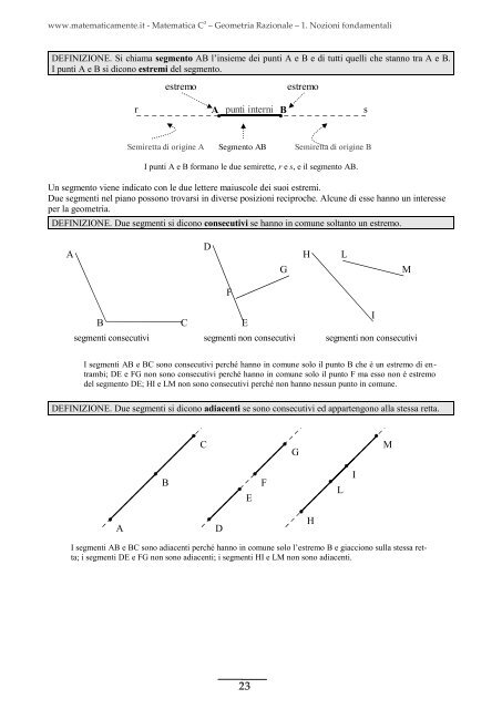 Matematica C3 – Geometria Razionale - Fauser