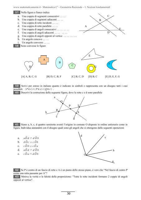 Matematica C3 – Geometria Razionale - Fauser