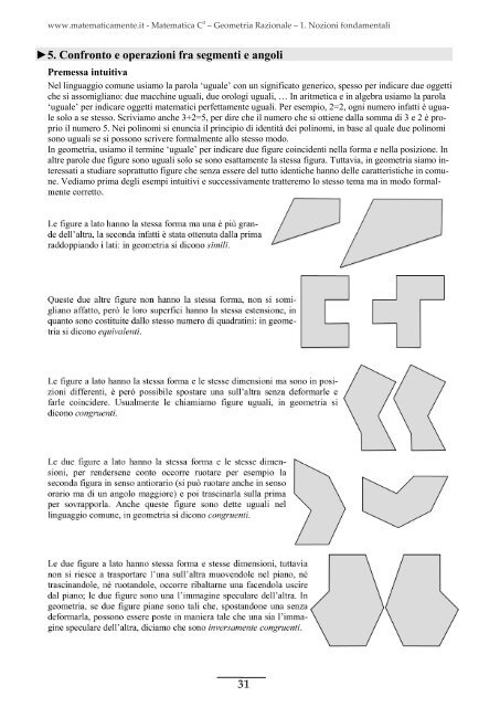 Matematica C3 – Geometria Razionale - Fauser