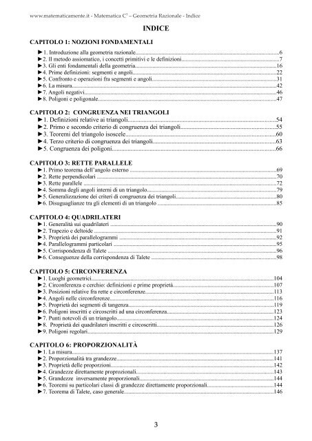 Matematica C3 – Geometria Razionale - Fauser