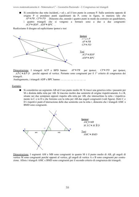 Matematica C3 – Geometria Razionale - Fauser