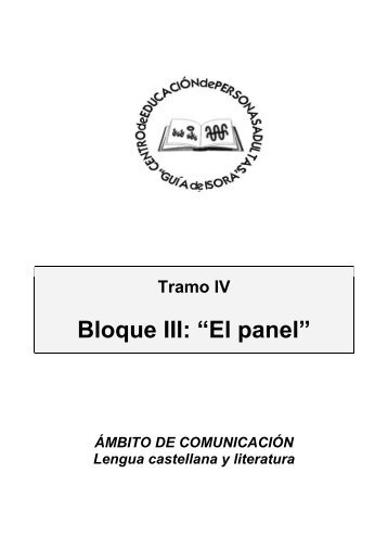 Bloque III: “El panel” - CEPA Guía de Isora