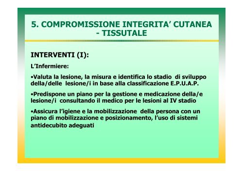 l'infermiere nella prevenzione e nel trattamento delle lesioni da ...