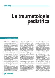 La traumatologia pediatrica