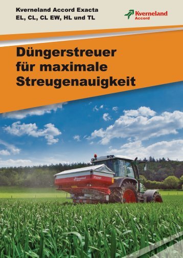 Düngerstreuer für maximale Streugenauigkeit