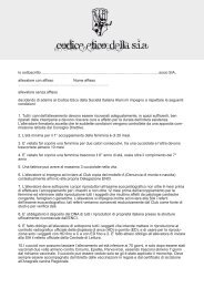 Codice etico della S.I.A