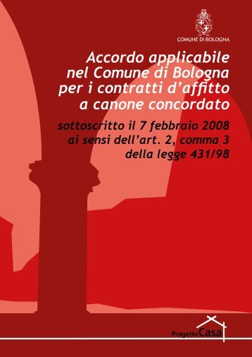 Accordo applicabile nel Comune di Bologna per i contratti d'affitto a ...