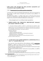 Guida procedura ante-testo unico espropri - Provincia di Padova