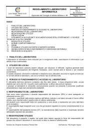 Regolamento laboratorio infomatica - Liceo Statale Marie Curie