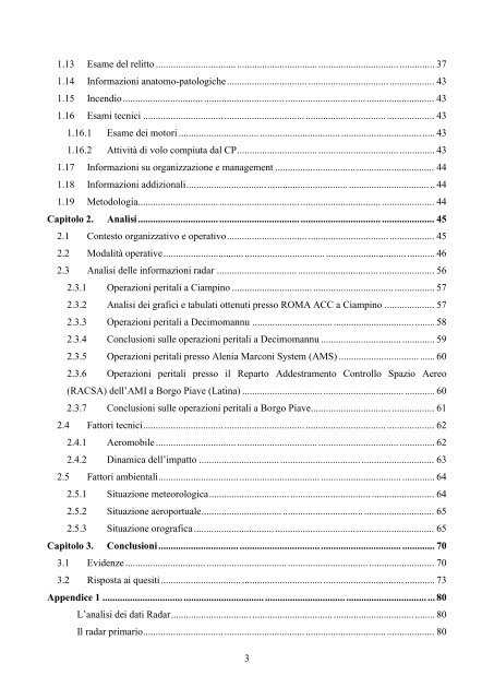 Relazione di perizia tecnica dei consulenti tecnici del PM - ANACNA