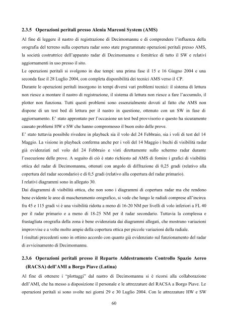 Relazione di perizia tecnica dei consulenti tecnici del PM - ANACNA