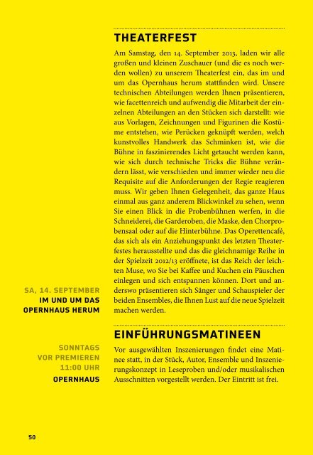 Spielzeitbuch 2013/2014 - Wuppertaler Bühnen